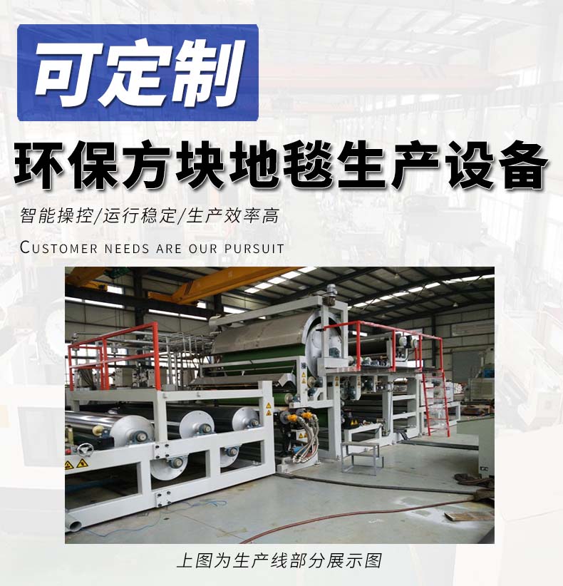 TPE環(huán)保方塊地毯生產(chǎn)線