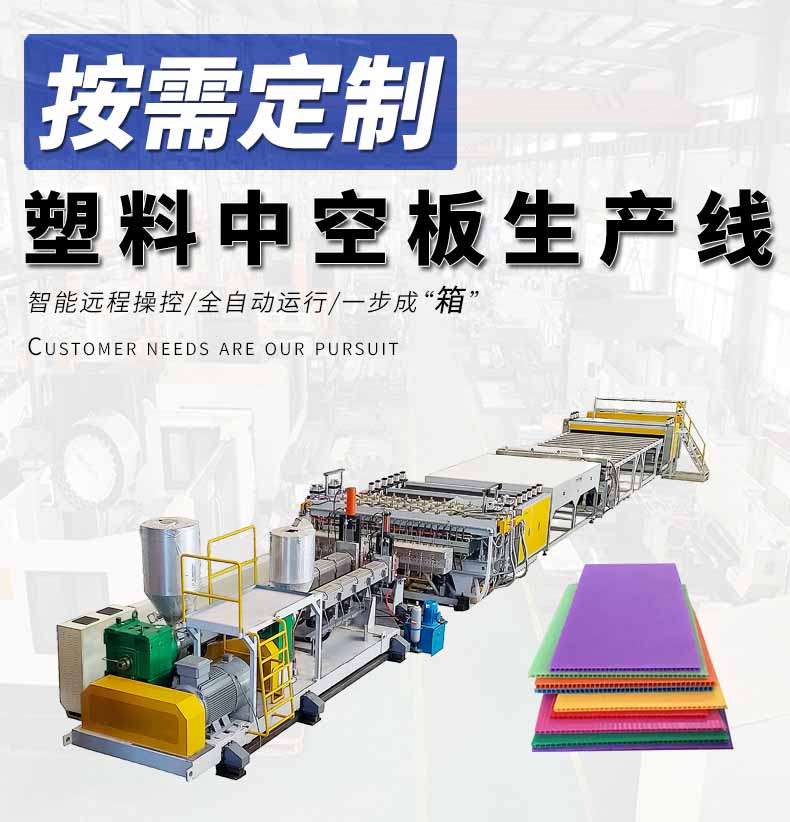 一步法中空格子板生產線